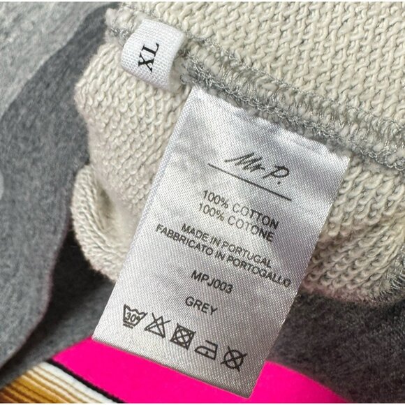 Mr P.  Sweater Men’s XL Heather Grey Crew Neck Pullover‎ Luxury Mr. Porter - Picture 8 of 8